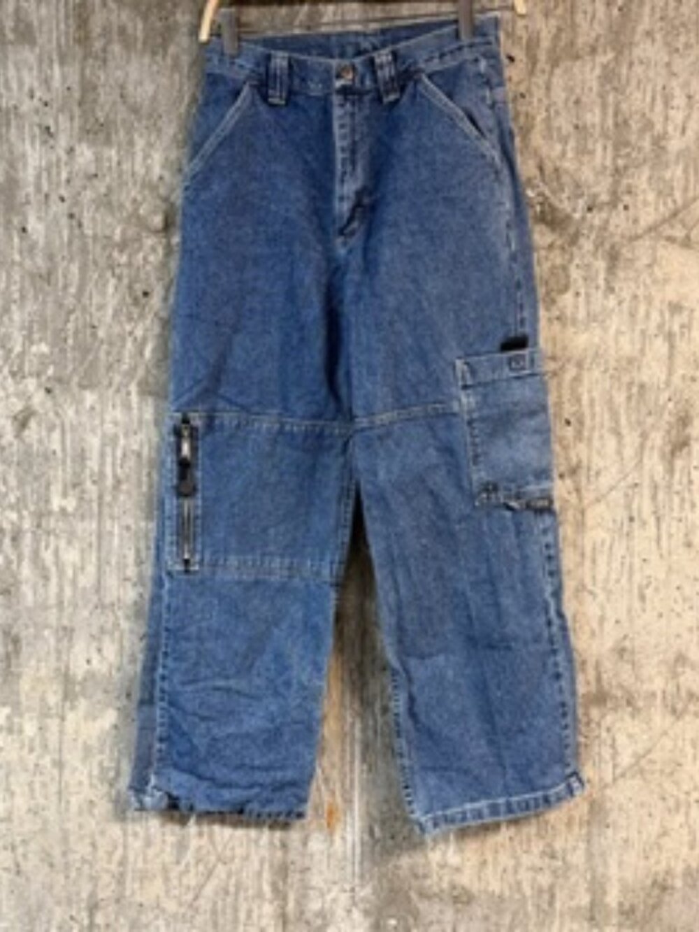 WRANGLER Women's Baggy Cargo Jeans In Medium Wash